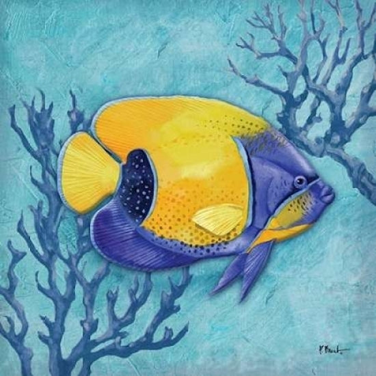 Azure Tropical Fish V Poster Print by Paul Brent Image 2