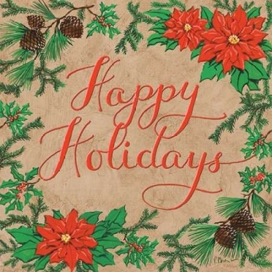 Happy Holidays Poster Print by Paul Brent Image 1