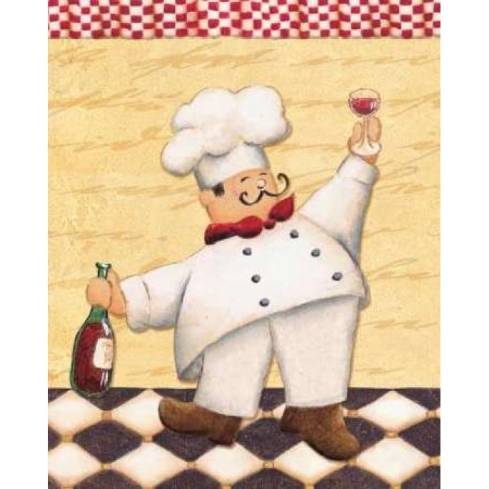 Le Chef et le Vin Poster Print by Daphne Brissonnet Image 1