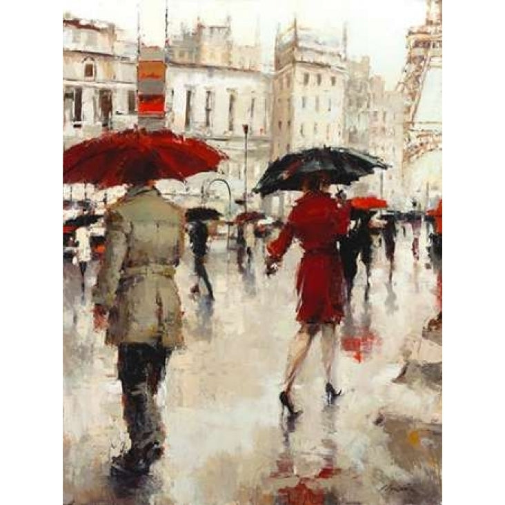 Parting on a Paris Street Poster Print by Lorraine Christie Image 2