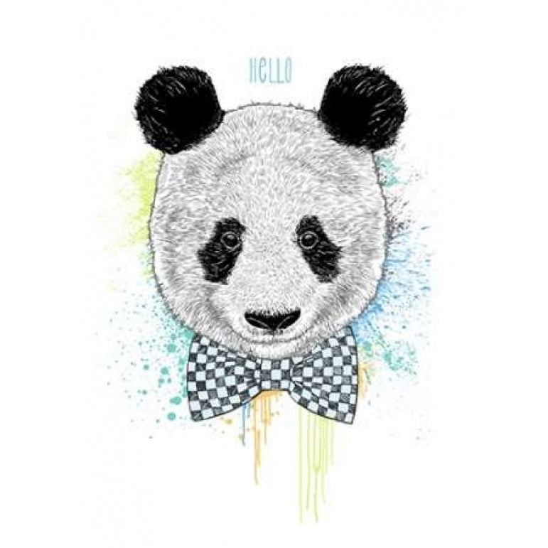 Hello Panda Poster Print by Rachel Caldwell Image 1