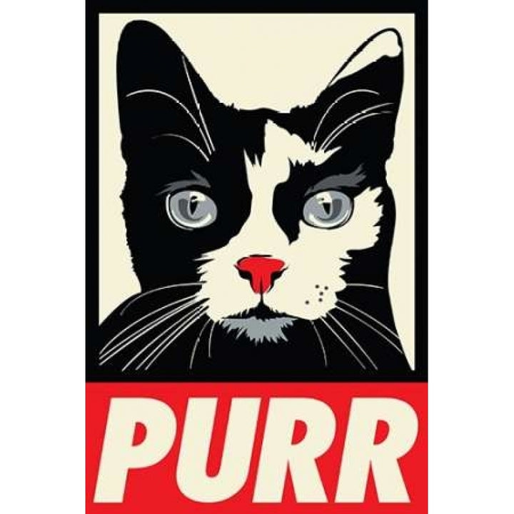 Purr Propaganda Poster Print by Rachel Caldwell Image 1