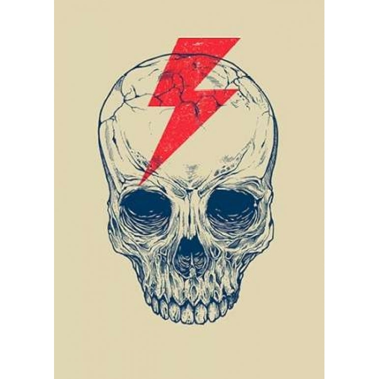 Skull Bolt Poster Print by Rachel Caldwell Image 1