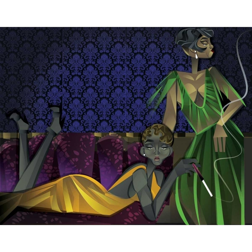 Two Women Poster Print by Jaleel Campbell Image 1