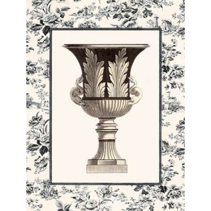 Roman Urn with Toile II Poster Print by Sarah Elizabeth Chilton Image 1