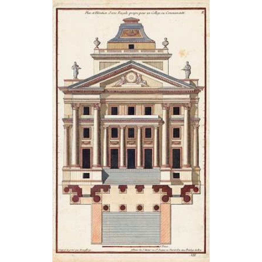 Palladio Facade I Poster Print by Andrea Palladio Image 1