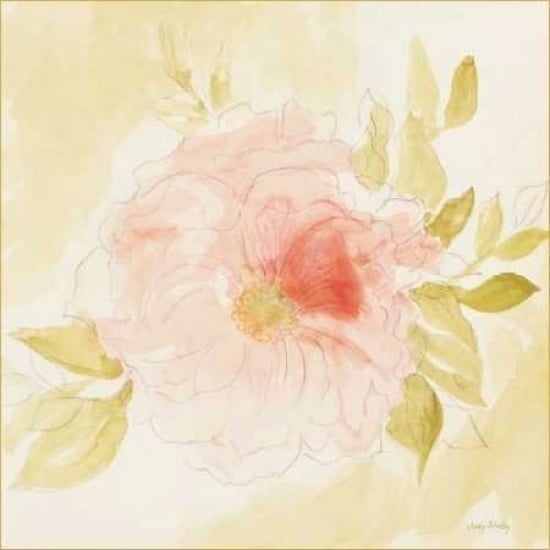 Stardust Peony Poster Print by Judy Shelby Image 1