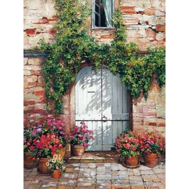 Wooden Doorway Siena Poster Print by Roger Duvall Image 1