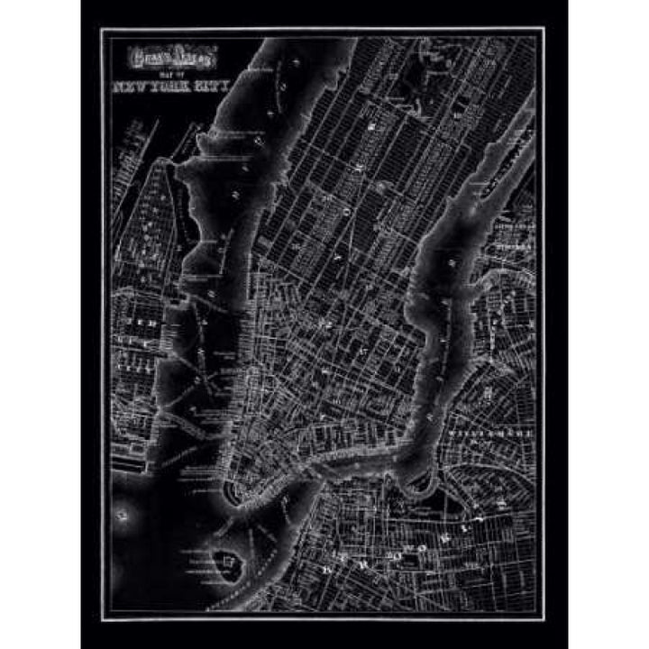 York 1895 Poster Print by 1895 Vintage Map Image 1