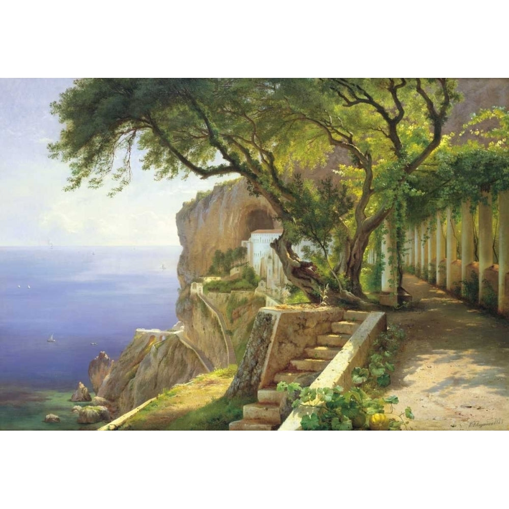 Pergola in Amalfi Poster Print by Carl Frederic Aagaard CFA3068 Image 1