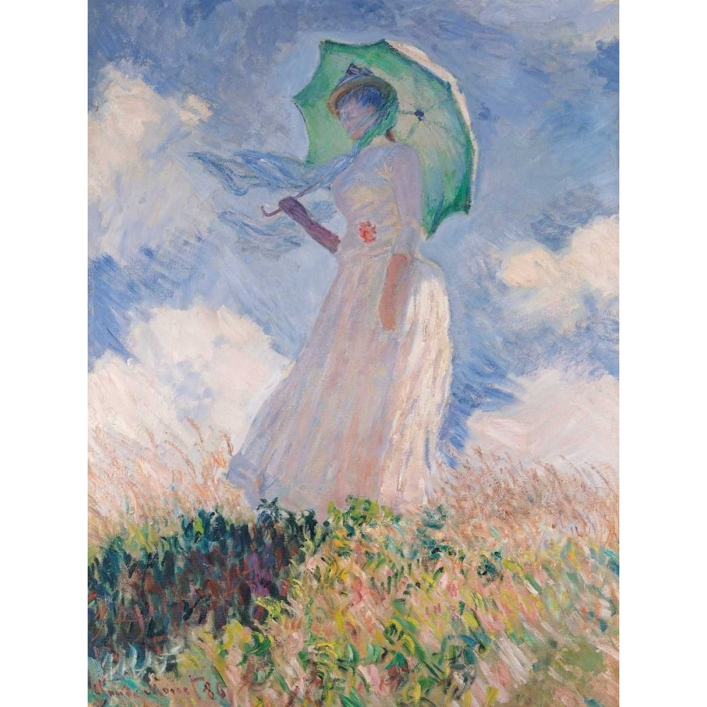 Woman with Parasol Poster Print by Claude Monet CM2163 Image 1