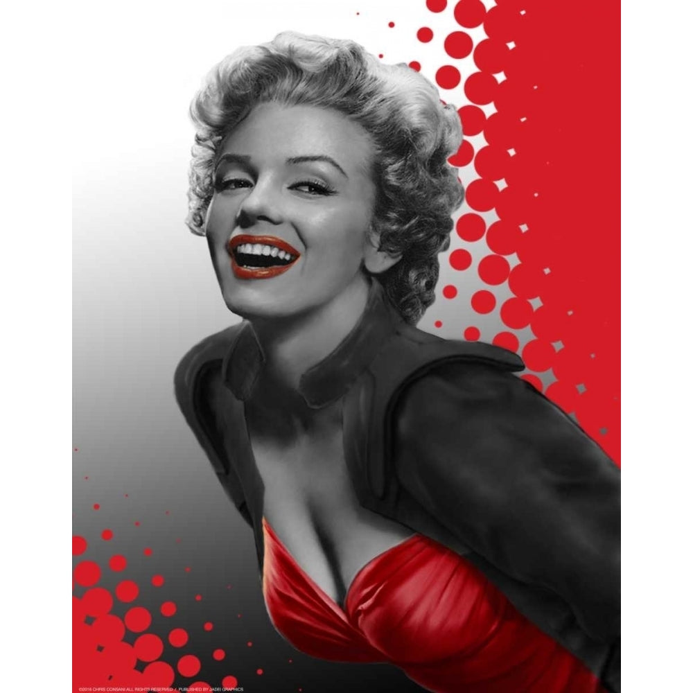 Marilyn Red Dots Poster Print by Chris Consani Image 1