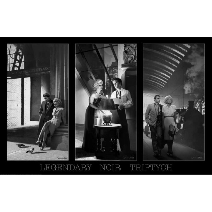 Legendary Noir Triptych W Border Poster Print by Chris Consani Image 1