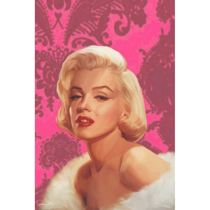 True Blue Marilyn In Pink Poster Print by Chris Consani Image 2