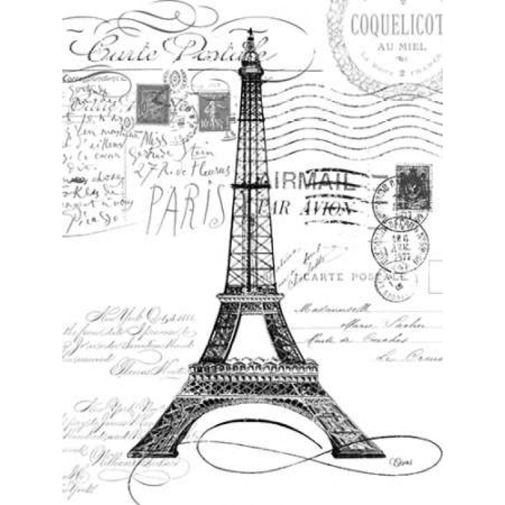 Eco Vintage Paris 1 Poster Print by Carole Stevens Image 1