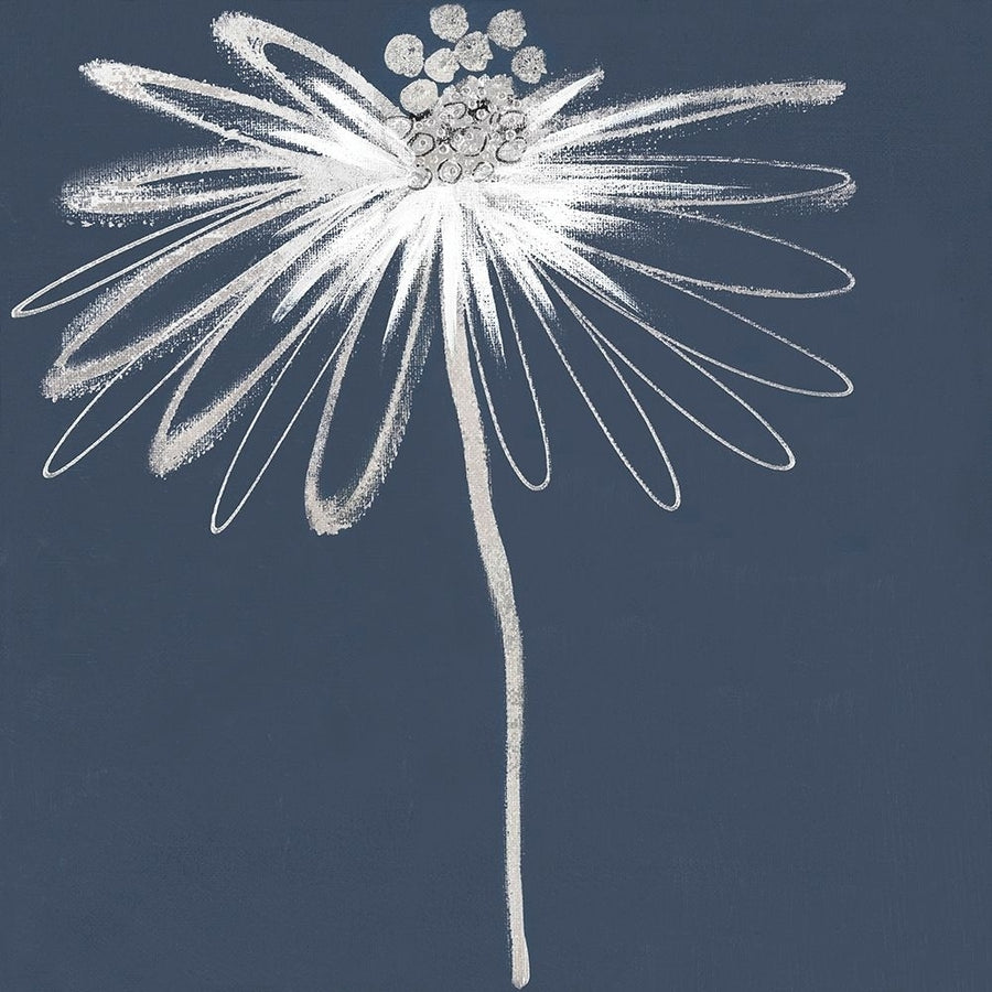 Silver Blooms I Poster Print by Cathy Hendrick Image 1