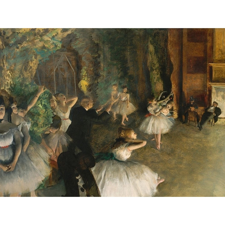 The Rehearsal Of The Ballet Onstage Poster Print by Edgar Degas Image 2