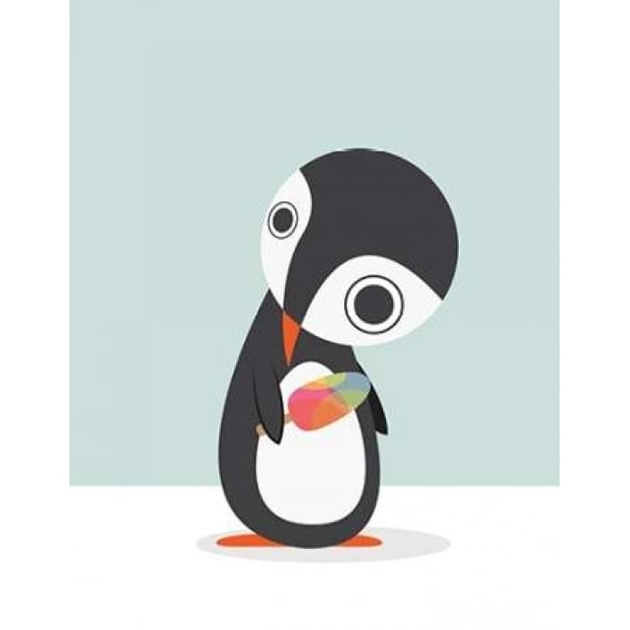 Pingu Loves Ice Cream Poster Print by Volkan Dalyan Image 2