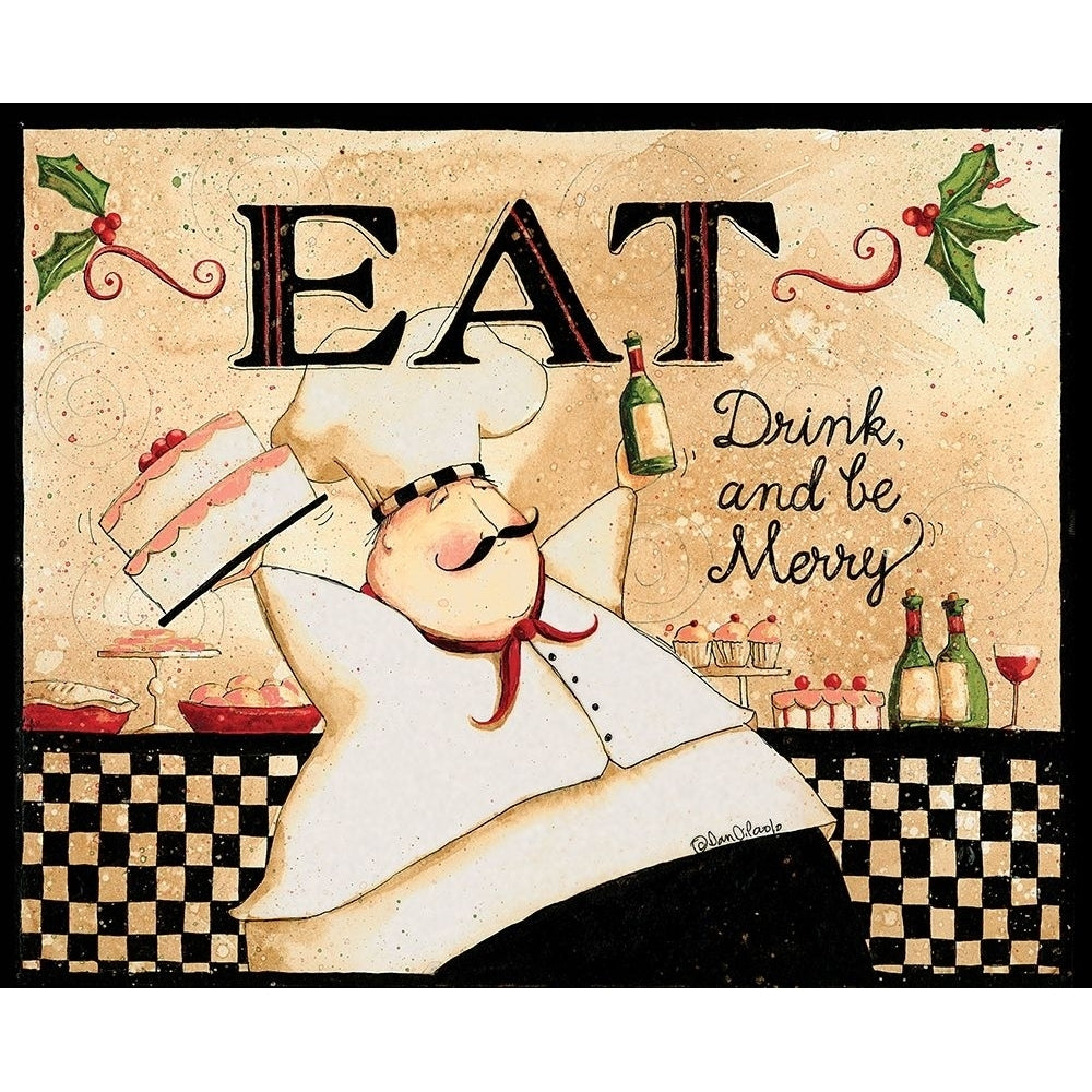 Eat Drink Be Merry Poster Print by Dan DiPaolo Image 1