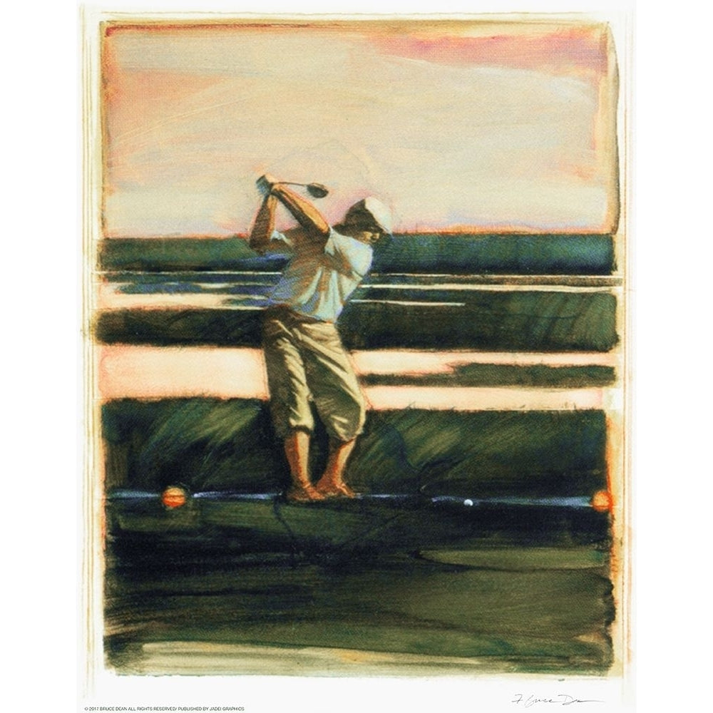 Golfer Poster Print by Bruce Dean Image 1