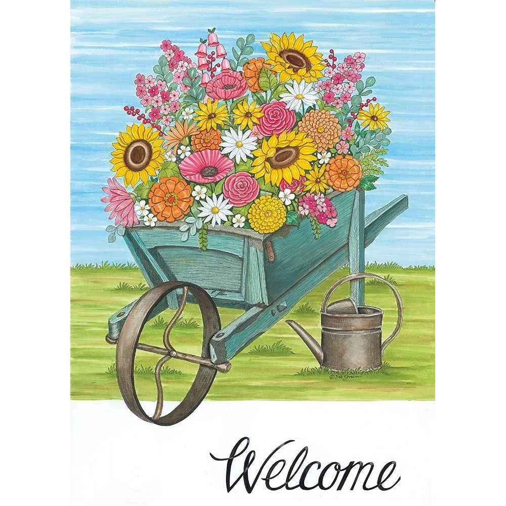 Welcome Wheelbarrow by Deb Strain Image 1