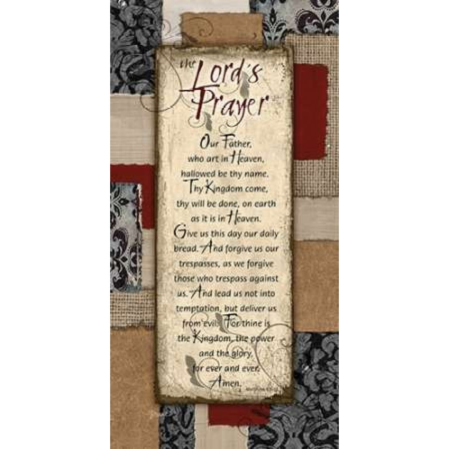 Patchwork Lords Prayer Spice Poster Print by Diane Stimson Image 1