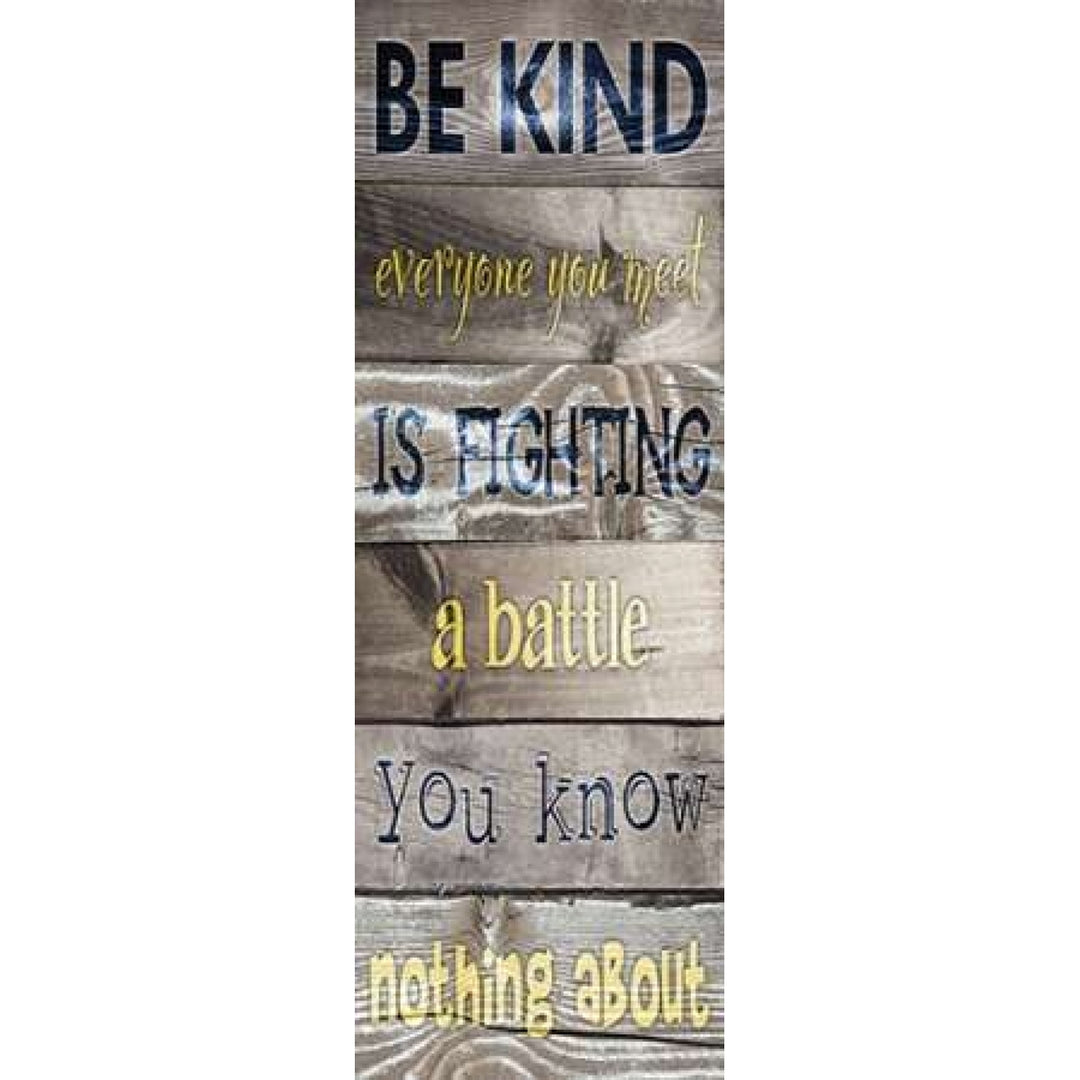 Be Kind Plank Poster Print by Diane Stimson DSPL253B Image 2