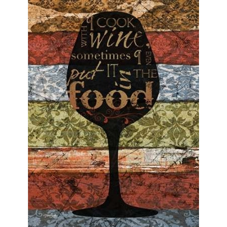 Cook With Wine Poster Print by Diane Stimson Image 2