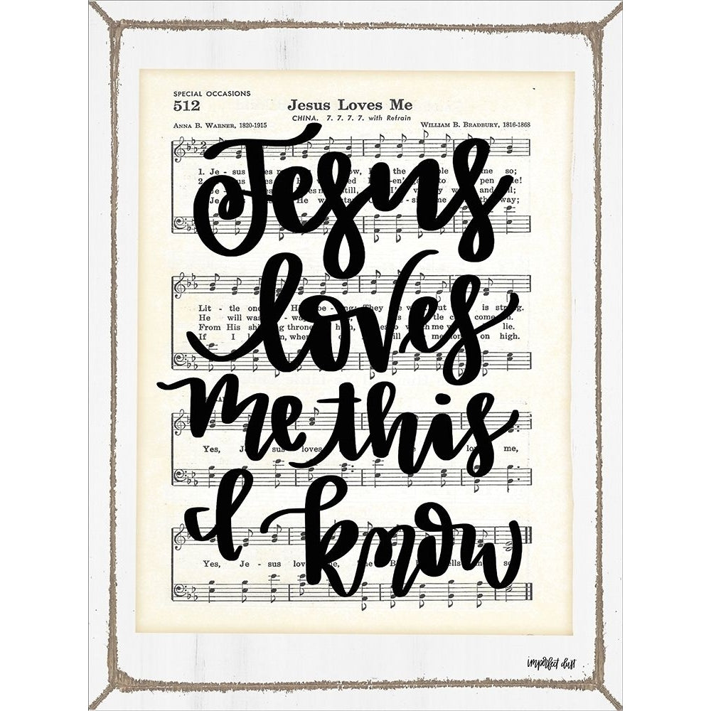 Jesus Loves Me Poster Print by Imperfect Dust Imperfect Dust Image 1