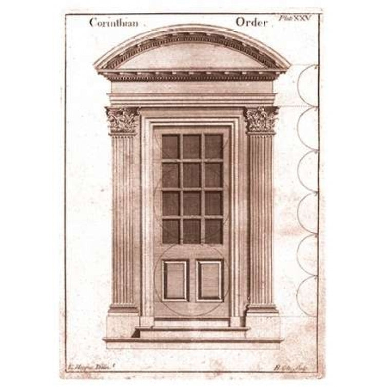 Door Corinthian Order Poster Print by Edward Hoppus Image 1