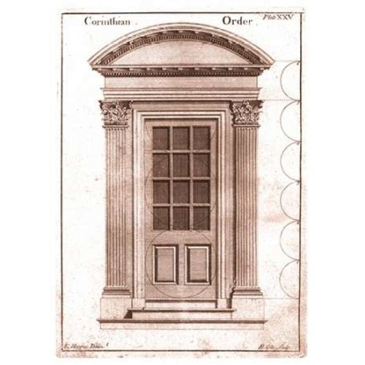 Door Corinthian Order Poster Print by Edward Hoppus Image 2