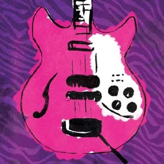 Girly Guitar Zoom Mate Poster Print by Enrique Rodriquez Jr ERJSQ014B2 Image 1