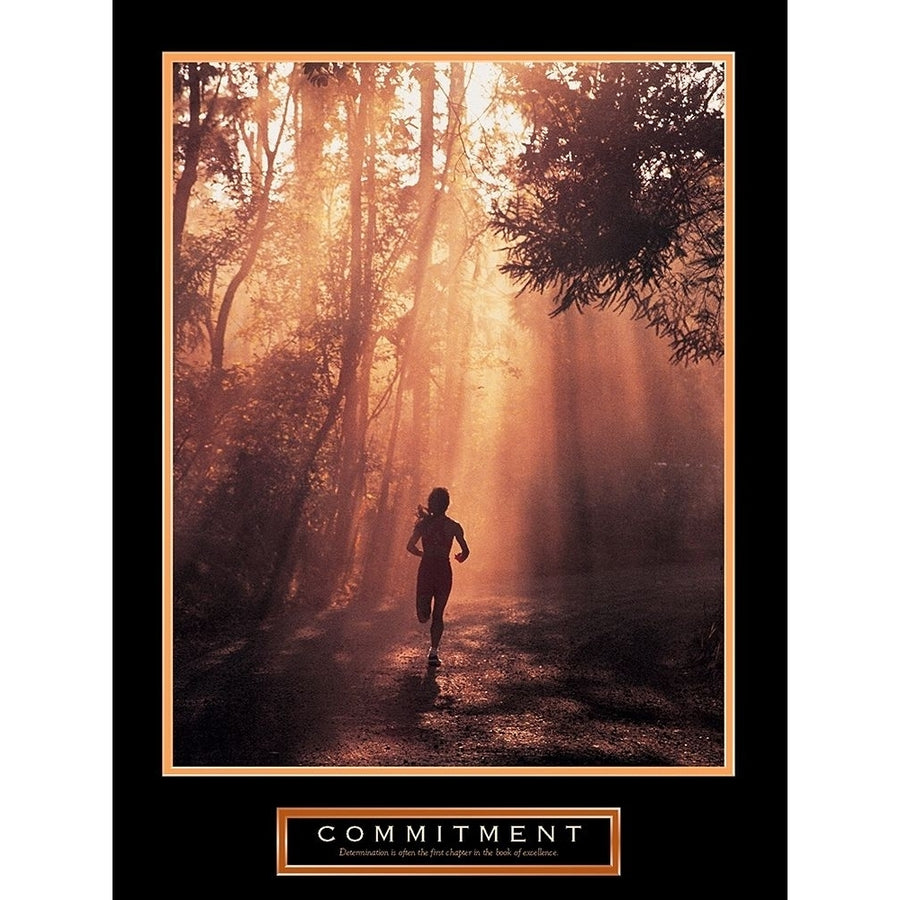 Runner - Commitment Poster Print by Unknown Unknown F101604 Image 1