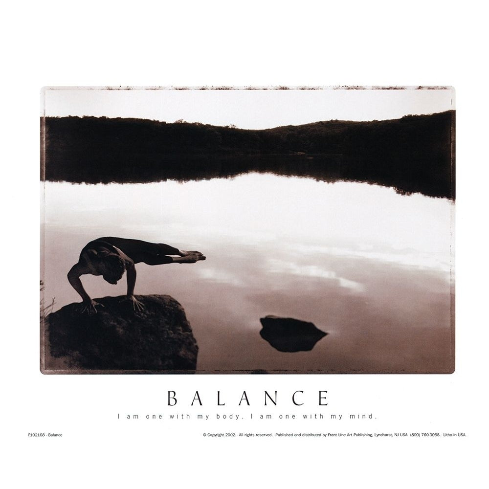 Balance - Yoga Poster Print by Unknown Unknown F102168 Image 1