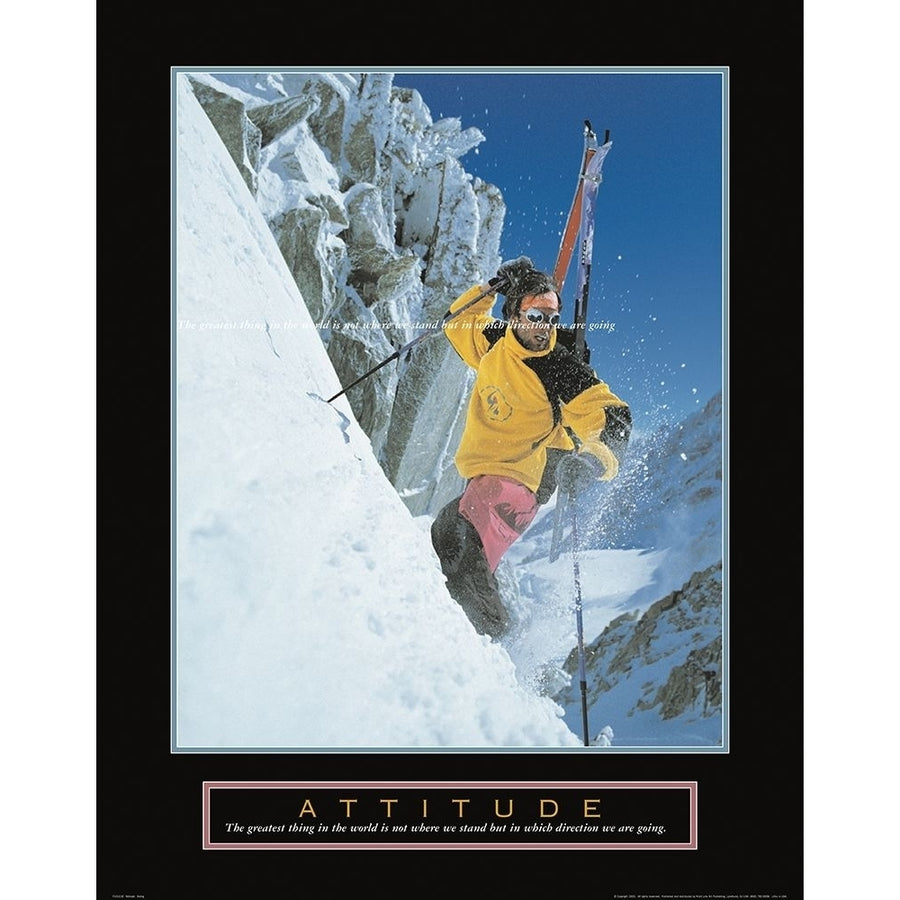 Attitude - Skier Poster Print by Unknown Unknown Image 1