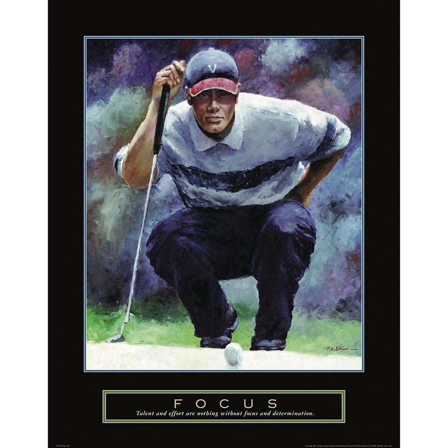 Focus - Golf Shot Poster Print by Unknown Unknown Image 1