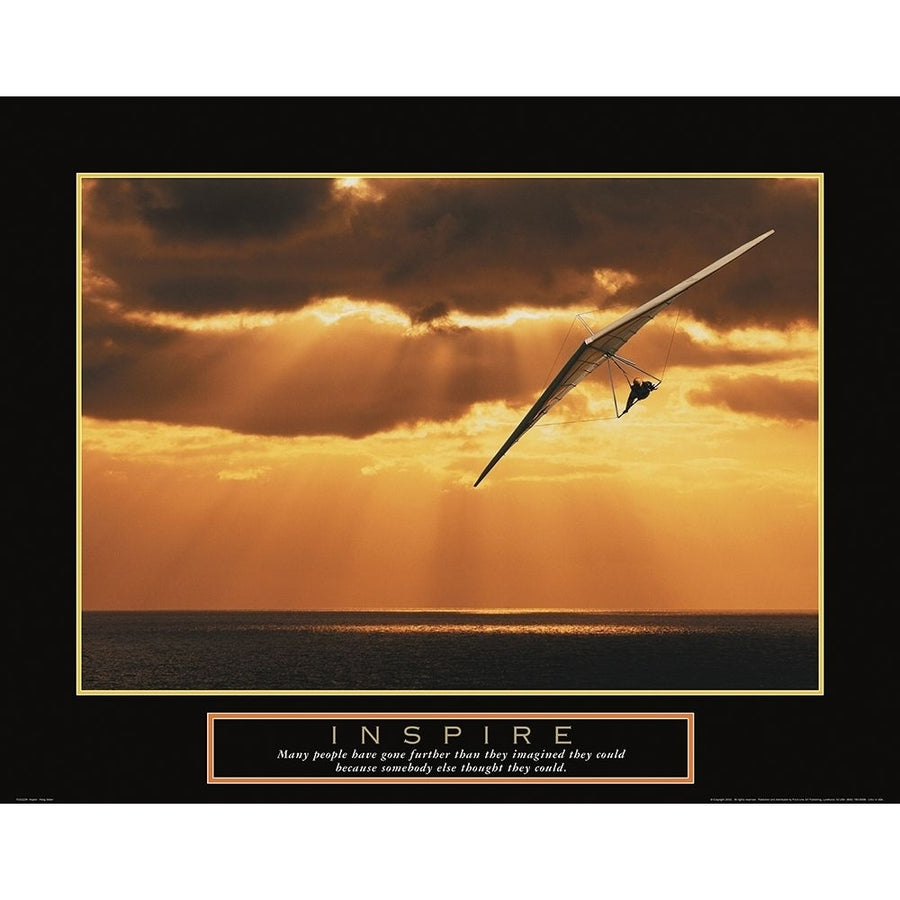 Inspire - Hang Glider Poster Print by Unknown Unknown Image 1