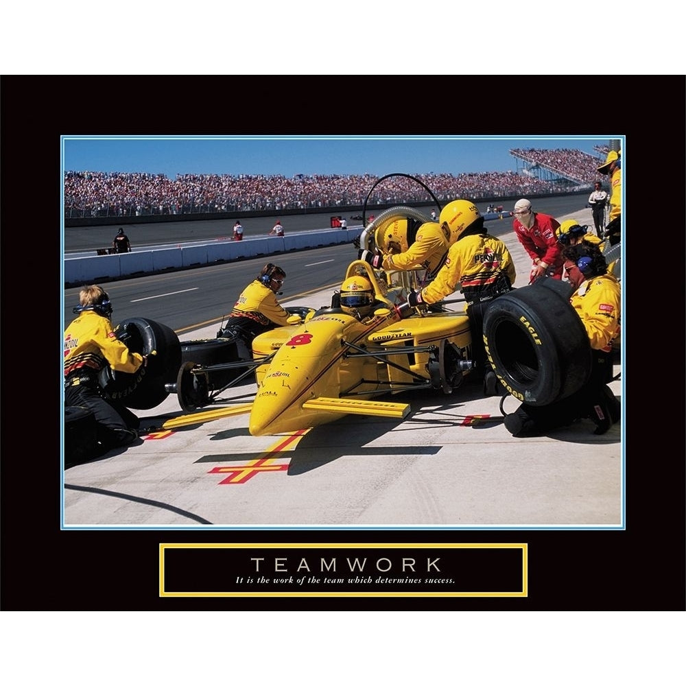 Teamwork - Pit Stop Poster Print by Frontline Frontline Image 1