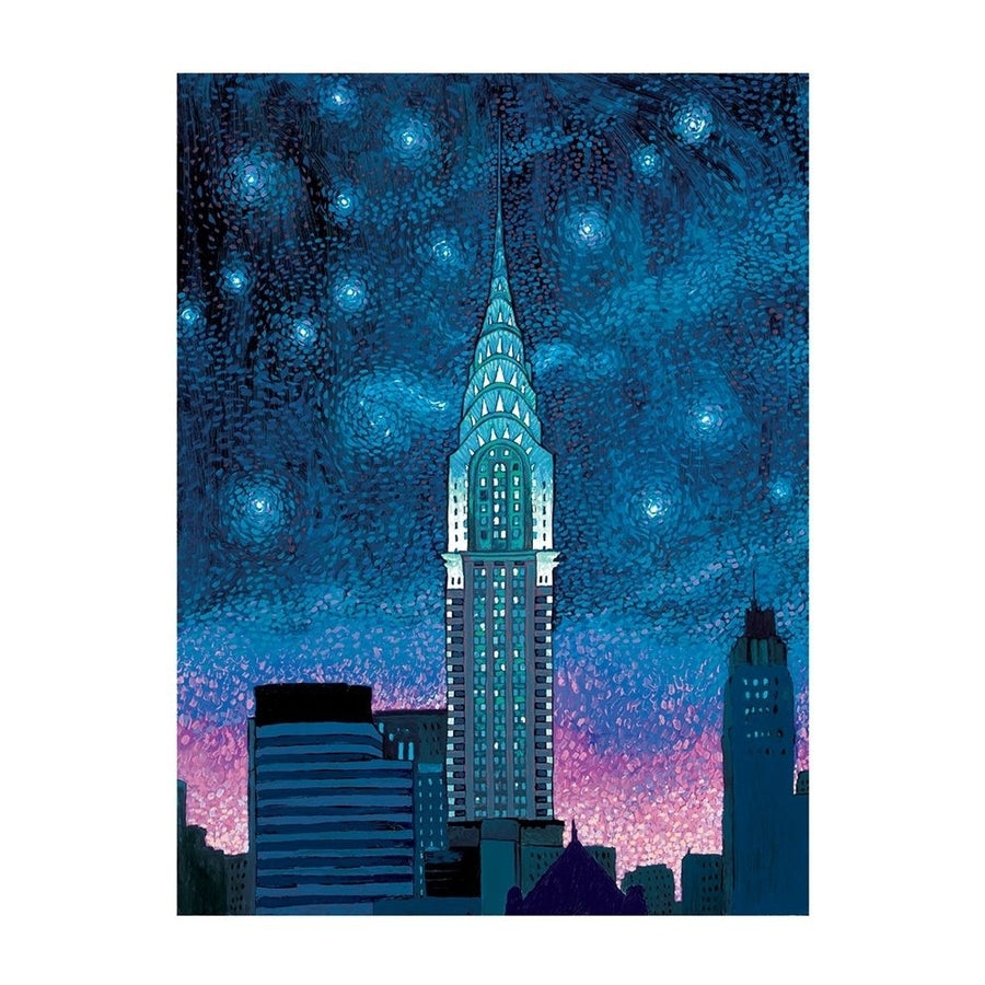 Chrysler Building at Night Poster Print by Frontline Frontline Image 1