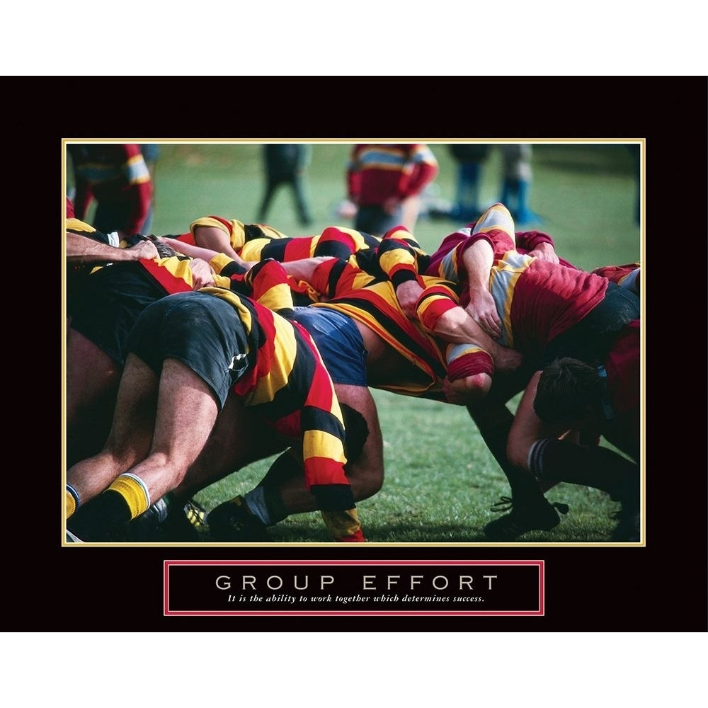 Group Effort - Rugby Poster Print by Frontline Frontline Image 1