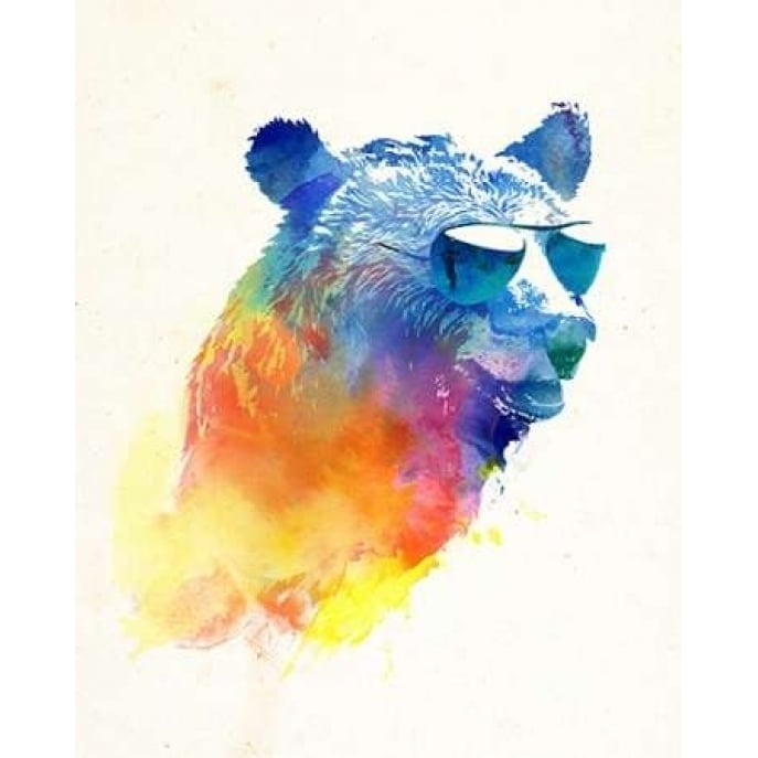 Sunny Bear Poster Print by Robert Farkas Image 1