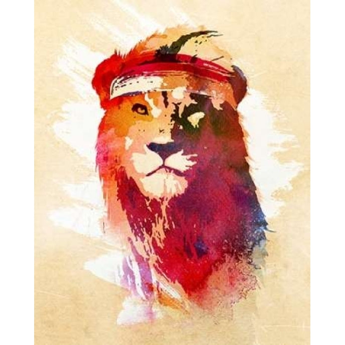 Gym Lion Poster Print by Robert Farkas Image 1