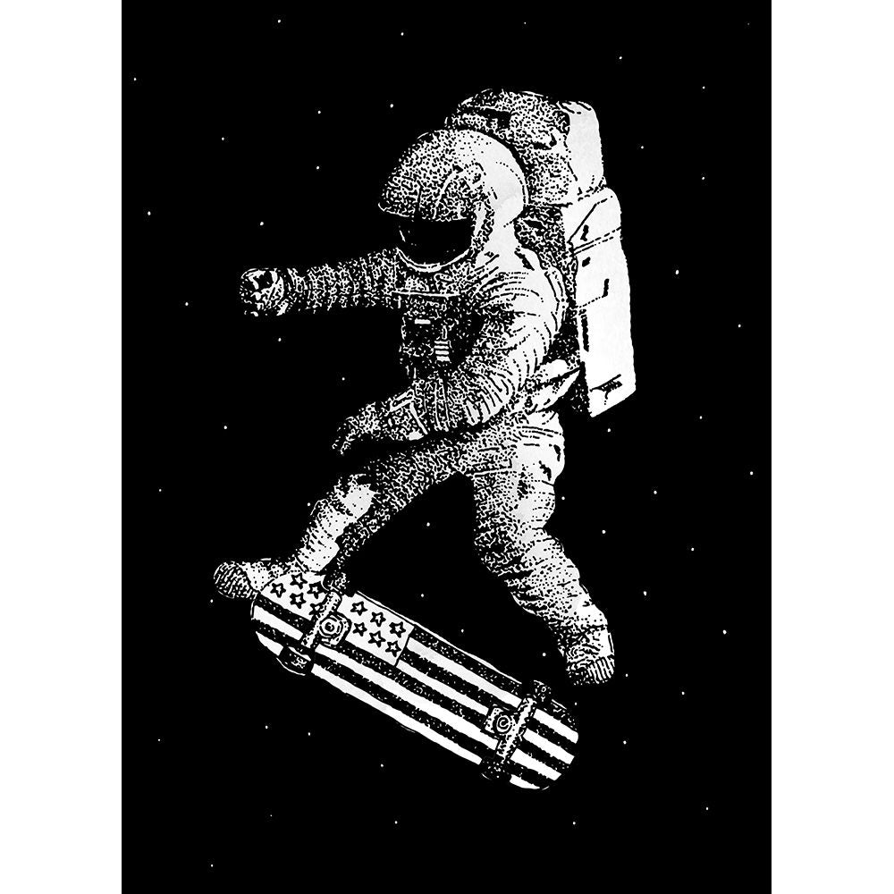 Kickflip in Space Poster Print by Robert Farkas Image 1