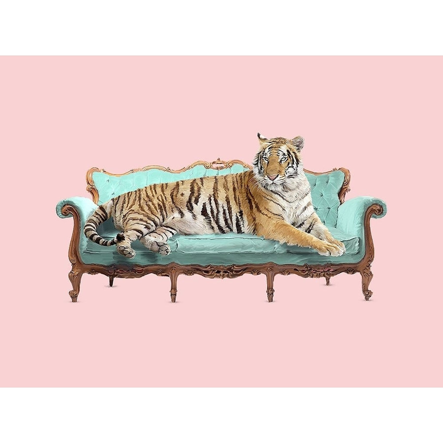 Lazy Tiger Poster Print by Robert Farkas Image 1