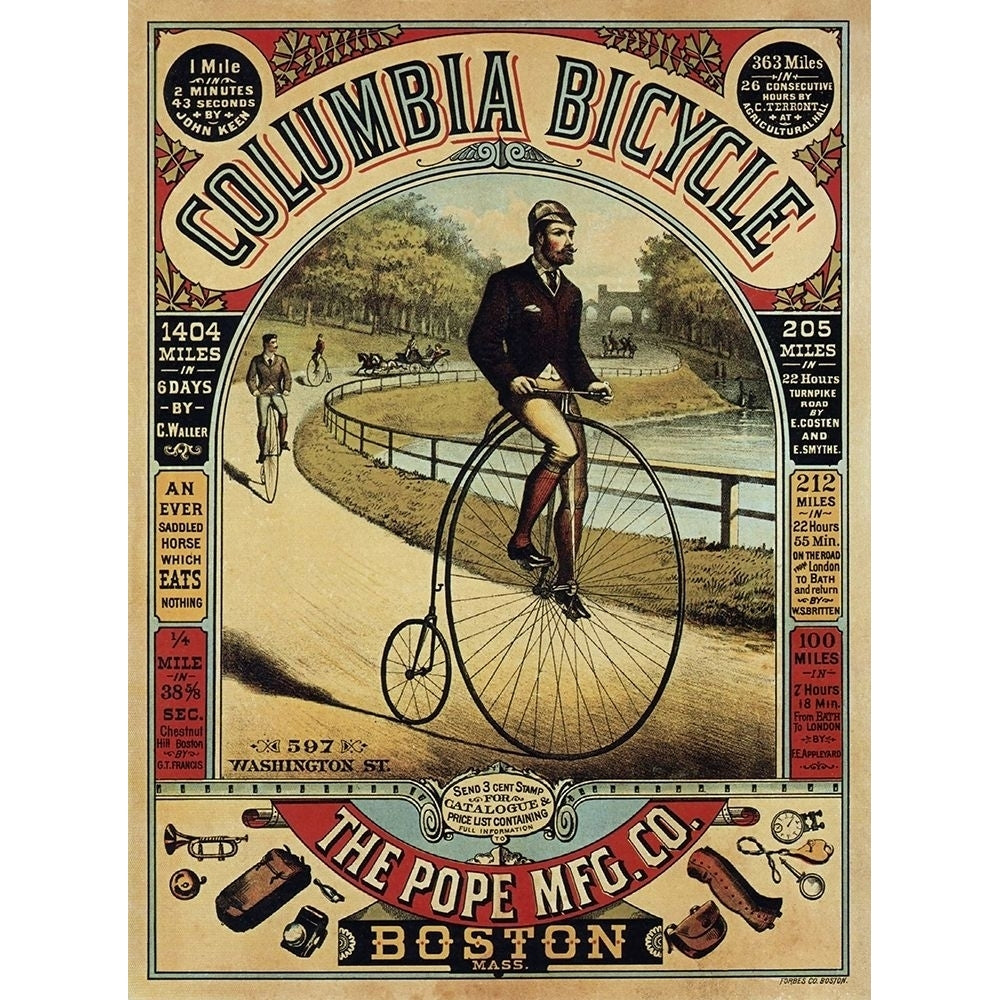 Columbia Bicycle Poster Print by Anon Anon Image 1