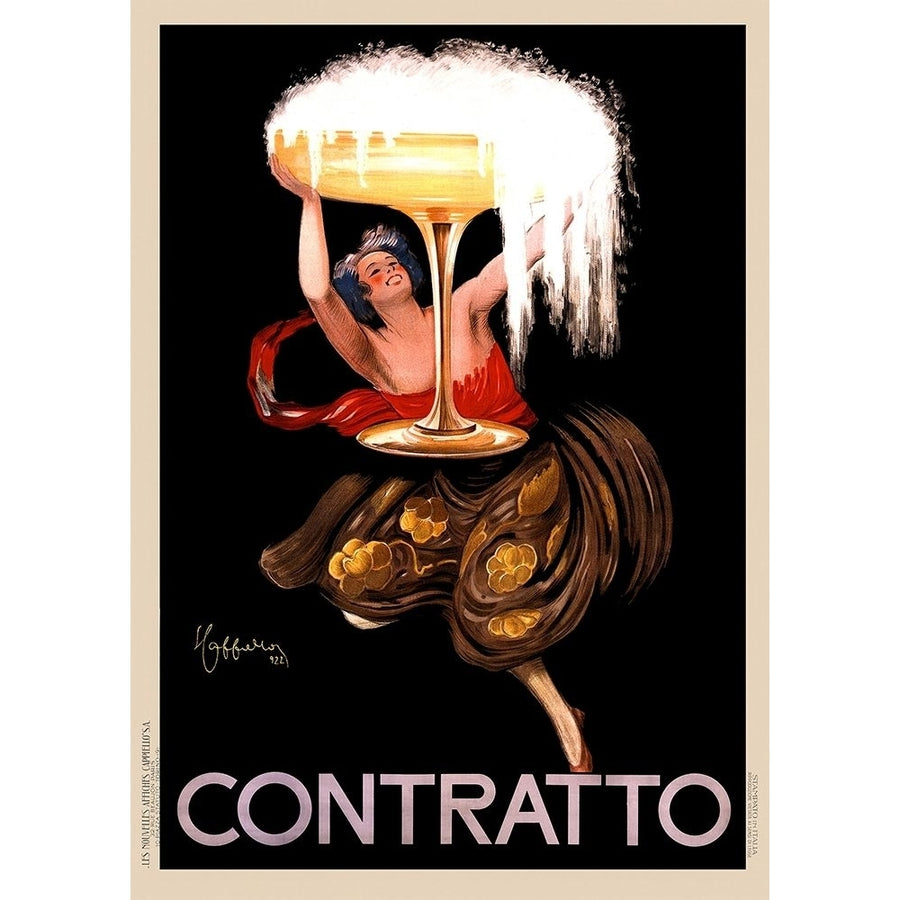 Contratto Champagne  1922 Poster Print by Leonetto Cappiello Image 1