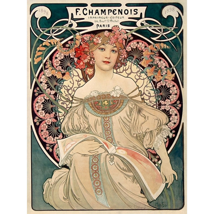 F. Champenois Poster Print by Alphonse Mucha Image 1