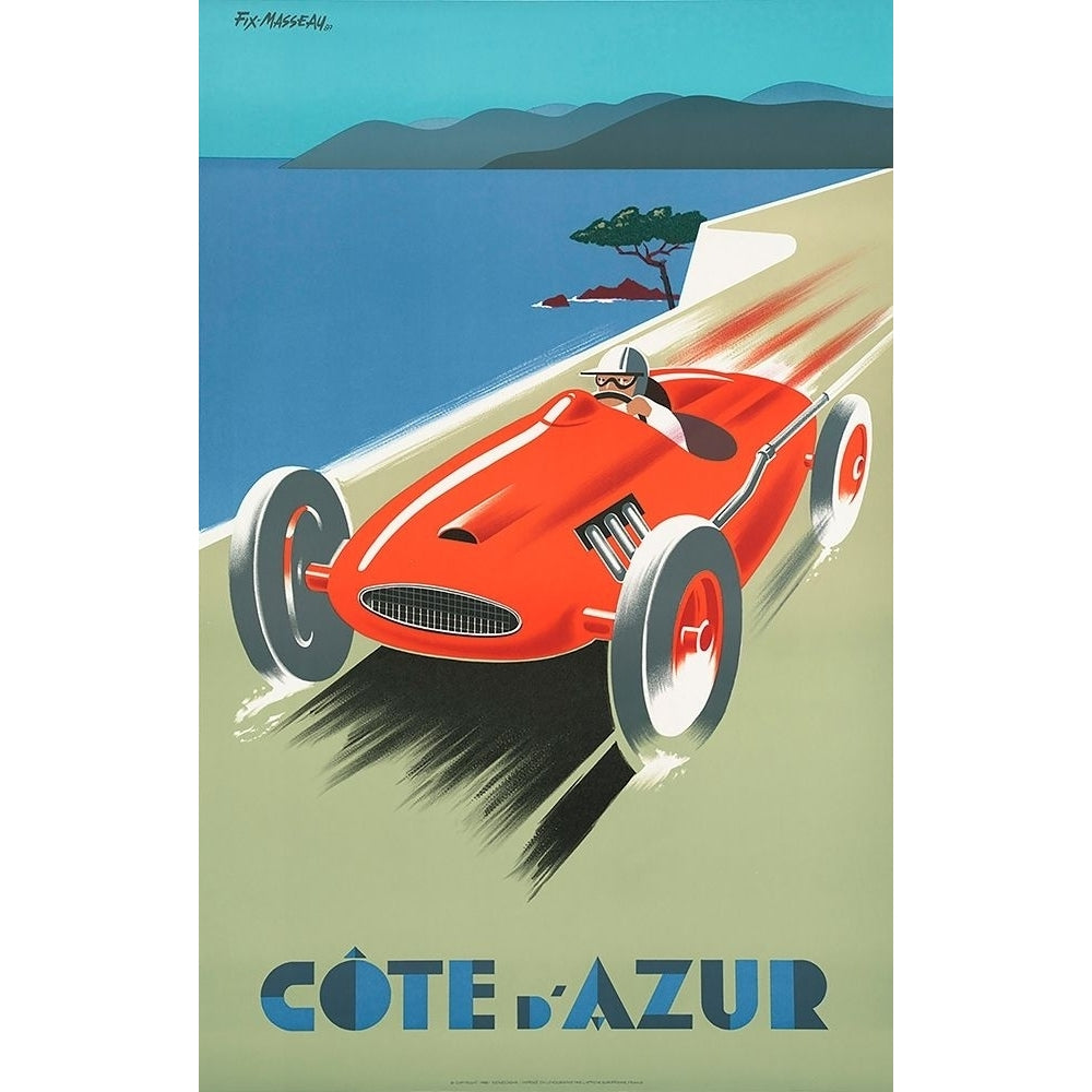 Cote DAzur Poster Print by Pierre Fix Masseau Image 1