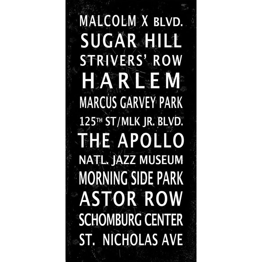 Harlem Signage 2 Poster Print by Anonymous Anonymous Image 1