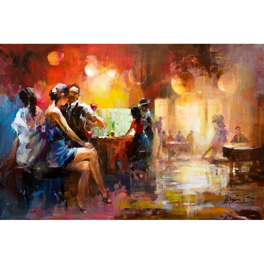 At the bar Poster Print by Willem Haenraets Image 1